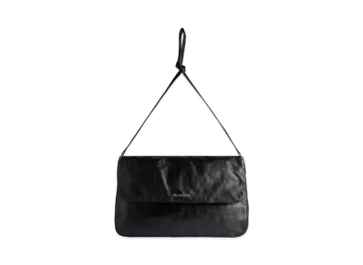BALENCIAGA Grungy Medium Messenger Bag "Black"