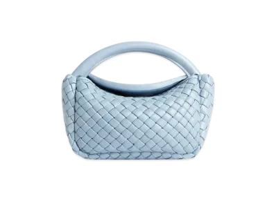 Bottega Veneta Small Cobble Top Handle "Ice"