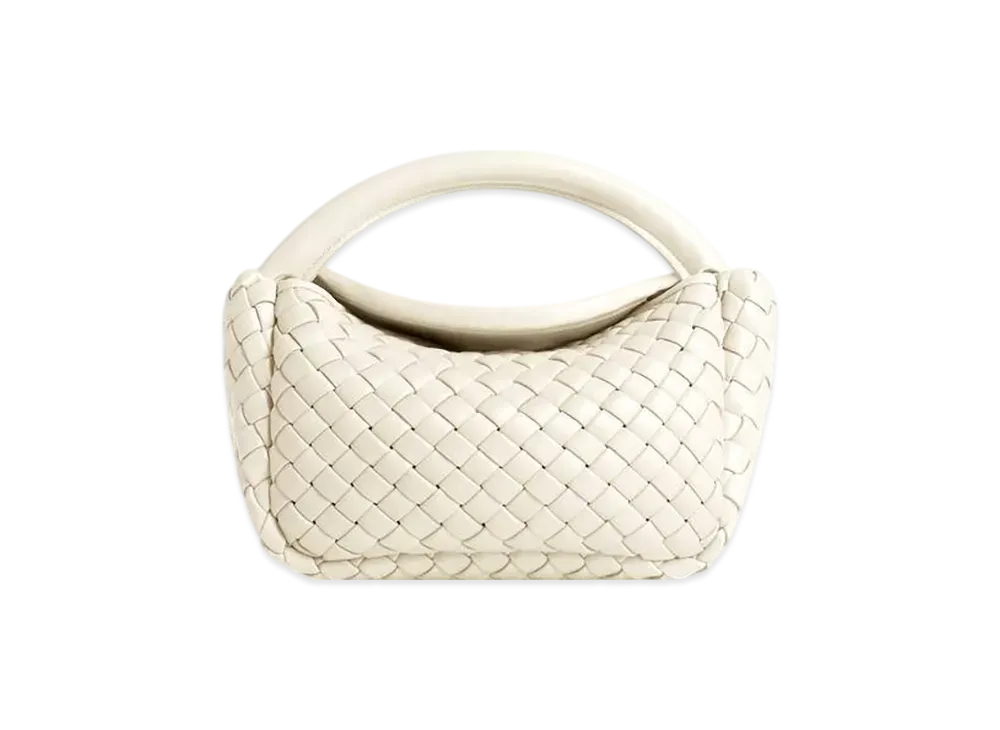 Bottega Veneta Small Cobble Top Handle "Sea Salt"