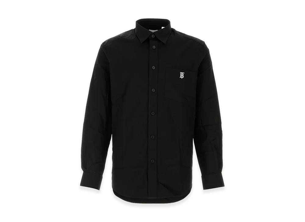 Burberry Stretch Poplin Shirt "Black"