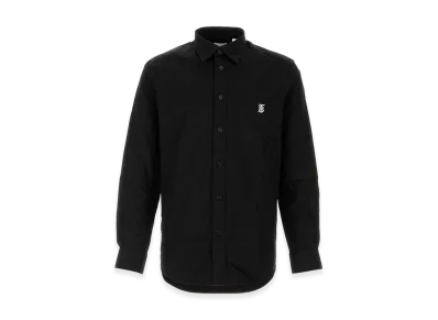 Burberry Stretch Poplin Shirt "Black"