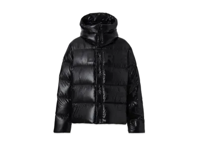 Burberry Men's Detachable Hood Horseferry Printed Puffer Jacket "Black"