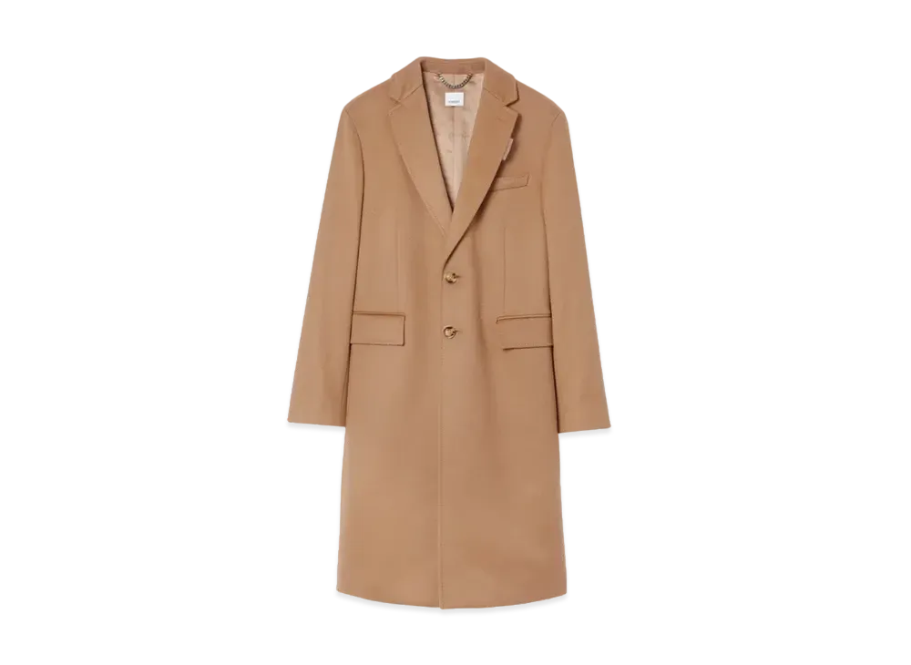 Burberry Men's Wool Cashmere Tailored Coat "Camel"