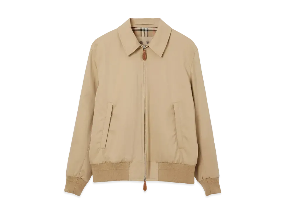Burberry Men's Soho Heritage Harrington Jacket "Honey"