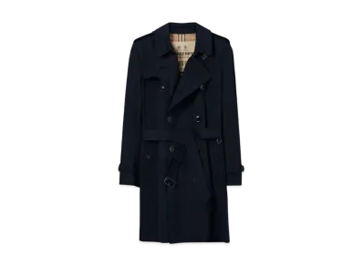Burberry Men's Mid Length Kensington Heritage Trench Coat "Black"