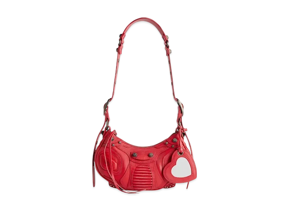BALENCIAGA Le Cagole XS Shoulder Bag "Red"