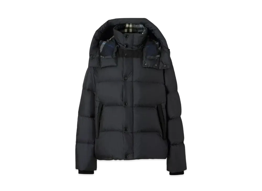 Burberry Men's Detachable Sleeve Nylon Puffer Jacket "Navy"