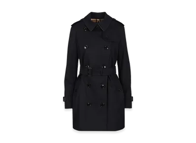 Burberry Women's Heritage Kensington Trench Coat "Dark Blue"