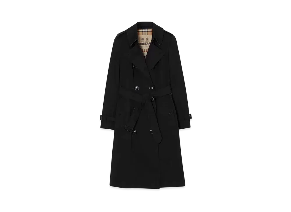 Burberry Long Chelsea Heritage Trench Coat "Black"