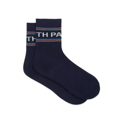 Paul Smith Sports Stripe Line Logo Socks "Navy"