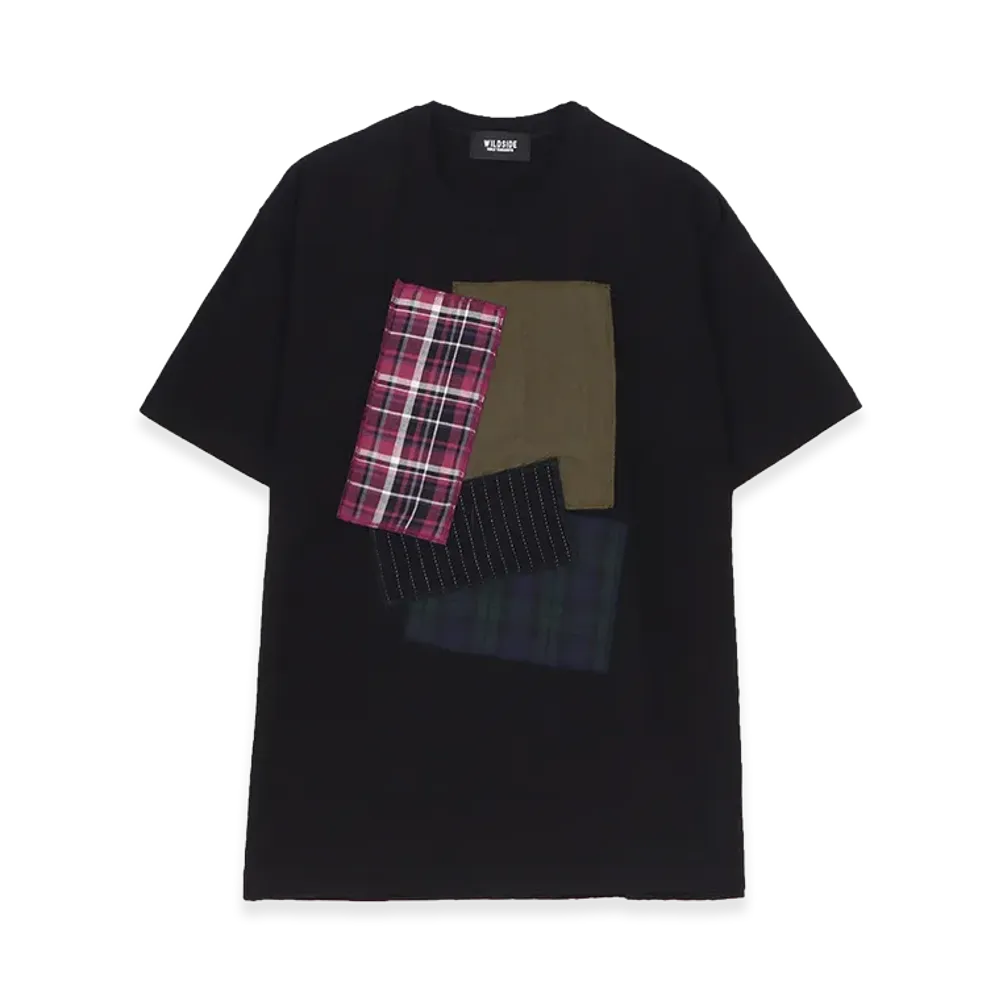 WILDSIDE YOHJI YAMAMOTO Patchwork T-shirt (TypeB) "Black"