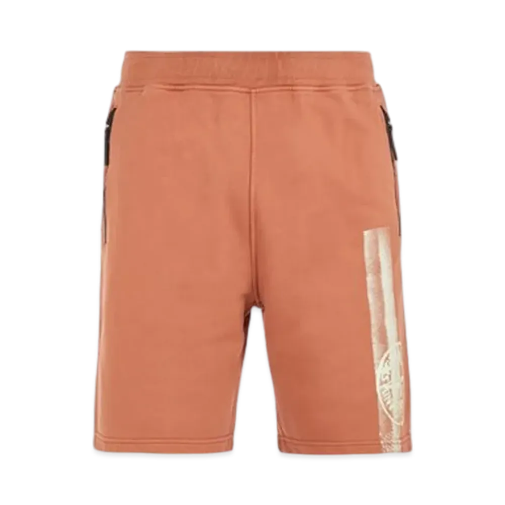 Stone Island 66865 Stripes Three Print Loose Fit Bermuda Shorts - 24SS "Rust"