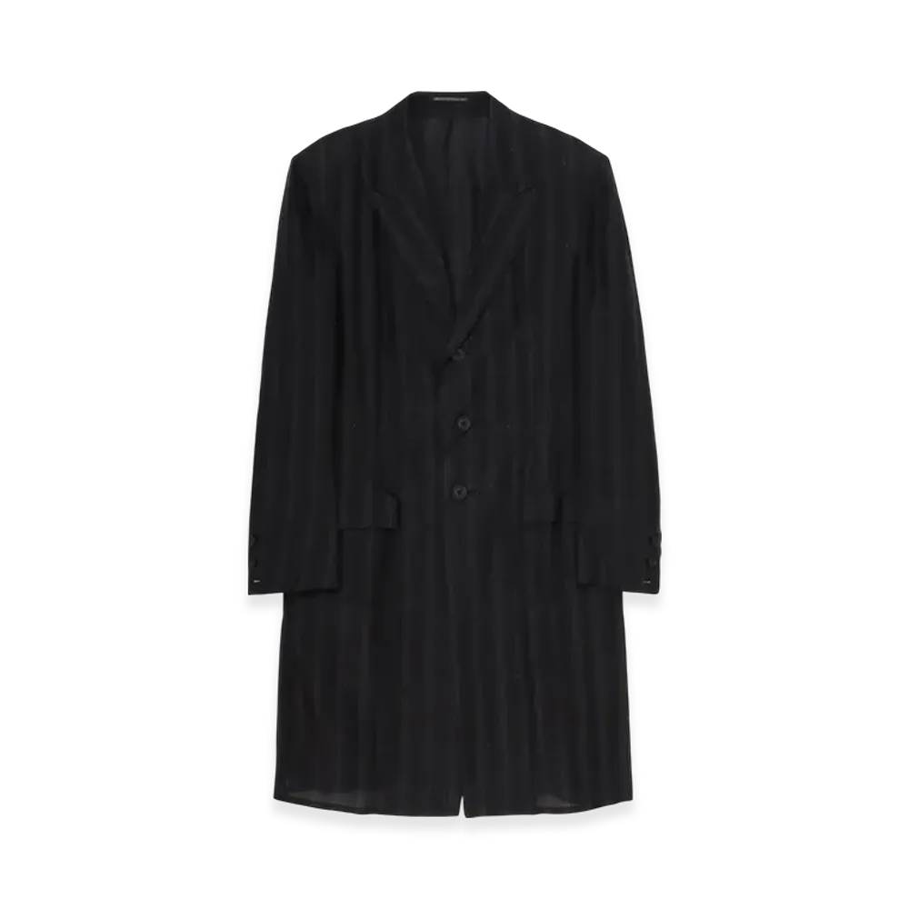 Yohji Yamamoto POUR HOMME Piece Unique/Aoyama Back Opening ST Pattern Jacket "Black"