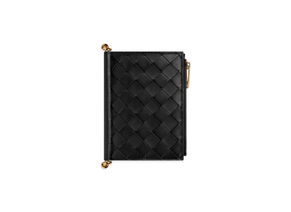 Bottega Veneta Solstice Medium Bi-Fold Wallet "Black"