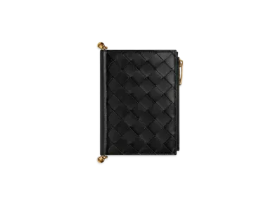 Bottega Veneta Solstice Medium Bi-Fold Wallet "Black"