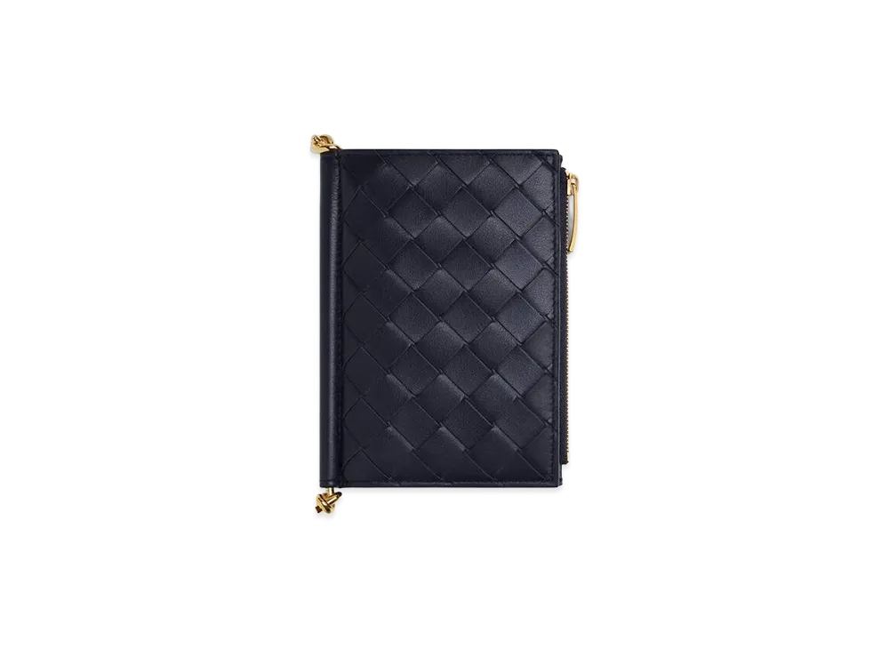 Bottega Veneta Solstice Medium Bi-Fold Wallet "Nocturnal"