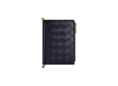 Bottega Veneta Solstice Medium Bi-Fold Wallet "Nocturnal"