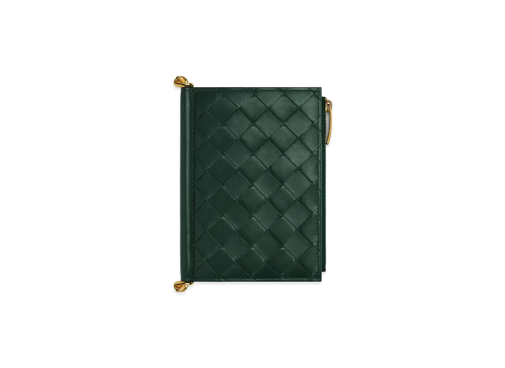 Bottega Veneta Solstice Medium Bi-Fold Wallet "Emerald Green"
