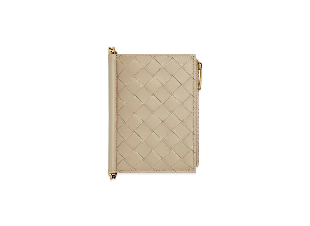 Bottega Veneta Solstice Medium Bi-Fold Wallet "Ecru"