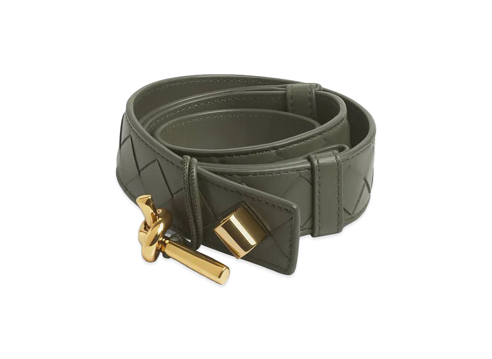 Bottega Veneta Andiamo Belt "Pickle"