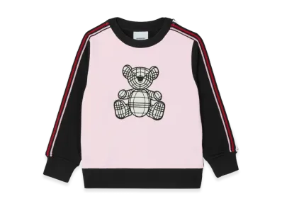 Burberry Kids Talbot Bear Crewneck Sweater "Pink"