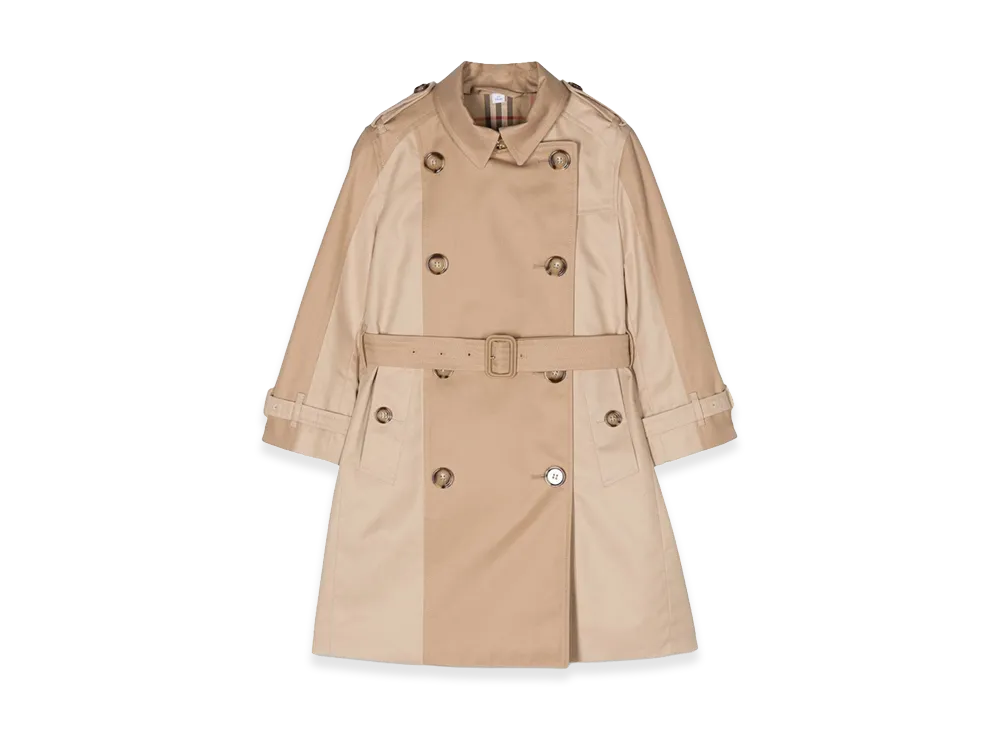 Burberry Kids Trench Coat With Anais Belt "Beige"