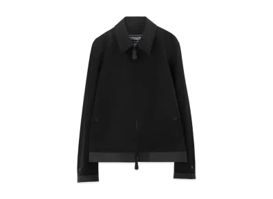 Burberry Men's Bonded Nylon Harrington Jacket "Black"