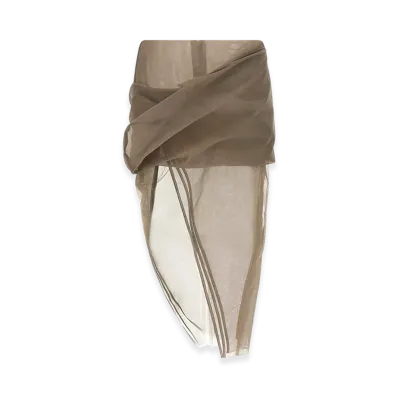 Rick Owens Women's 'Draped Calf' Skirt "Beige"