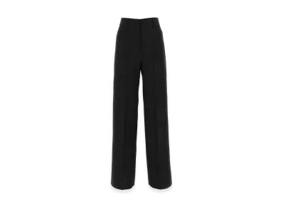Burberry Women's Wool Blend Wide-Leg Pant "Black"