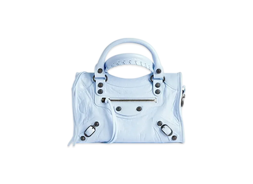 【BALENCIAGA】ル シティ ミニバッグ★8063952ABEK4921★ブルー Women's Le City Bag Mini in Cloudy Blue | Balenciaga US