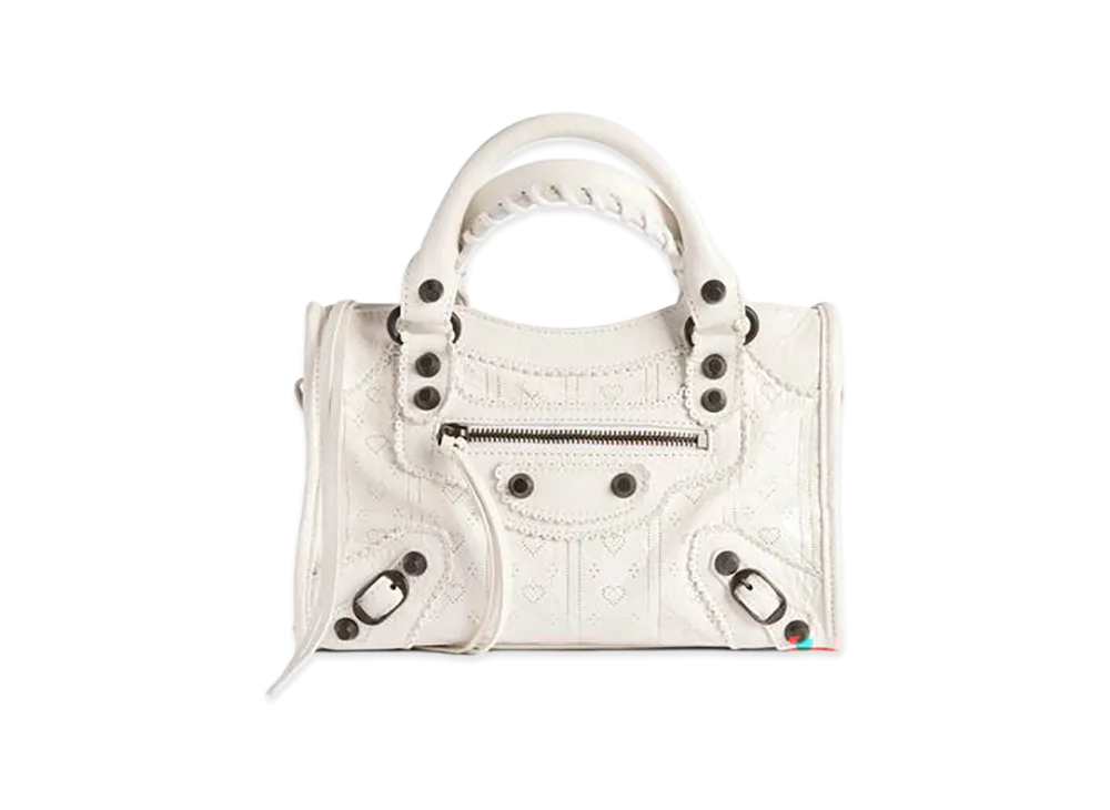 BALENCIAGA Women's Le City Bag Mini "White"