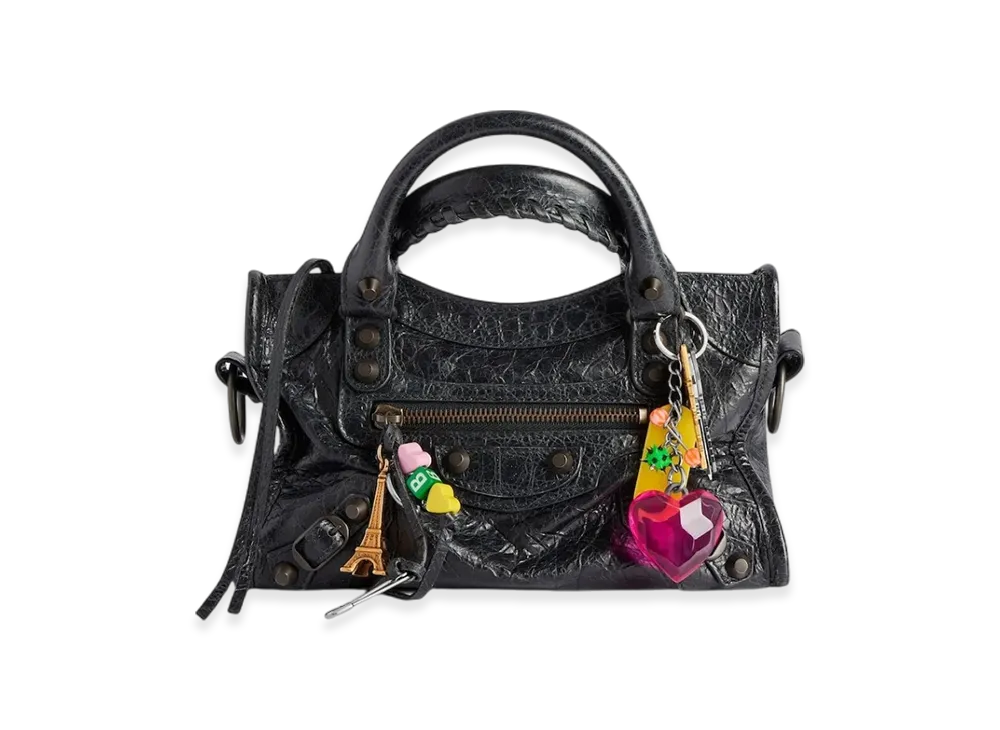 BALENCIAGA Le City Mini Bag With Charm "Black"