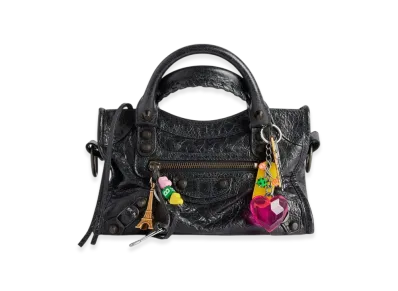BALENCIAGA Le City Mini Bag With Charm "Black"