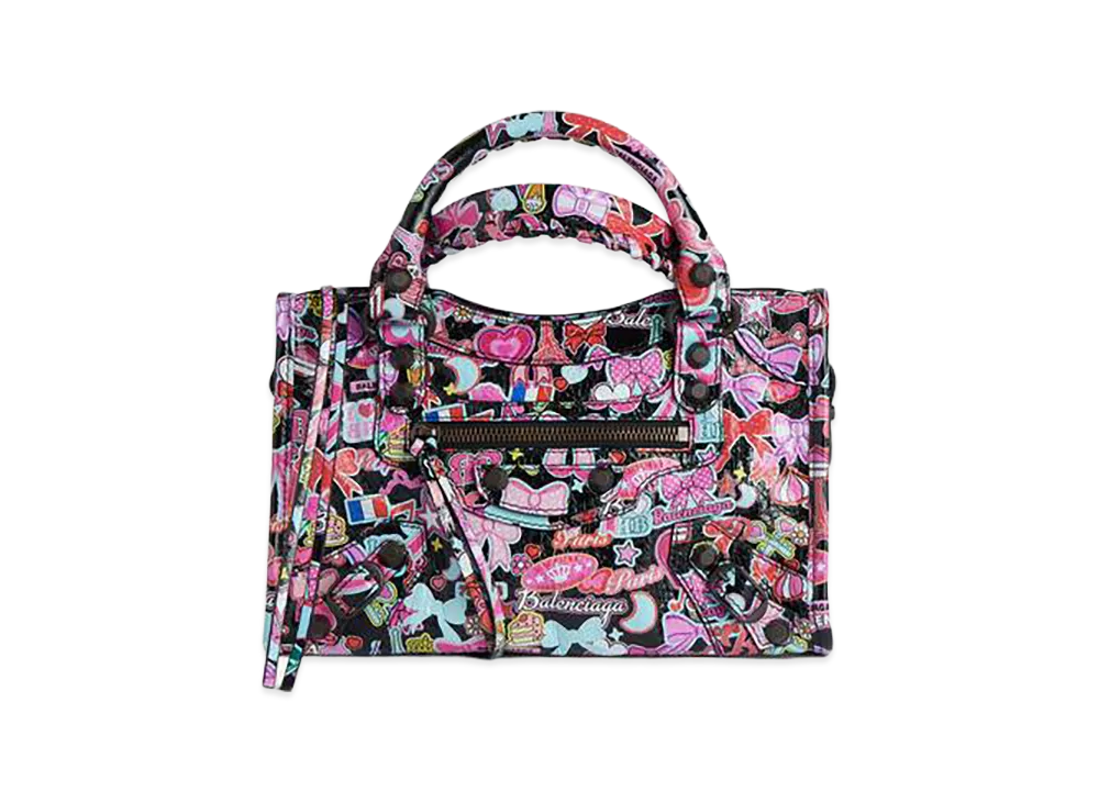BALENCIAGA Women's Le City Bag Mini "Black/Multicolor"