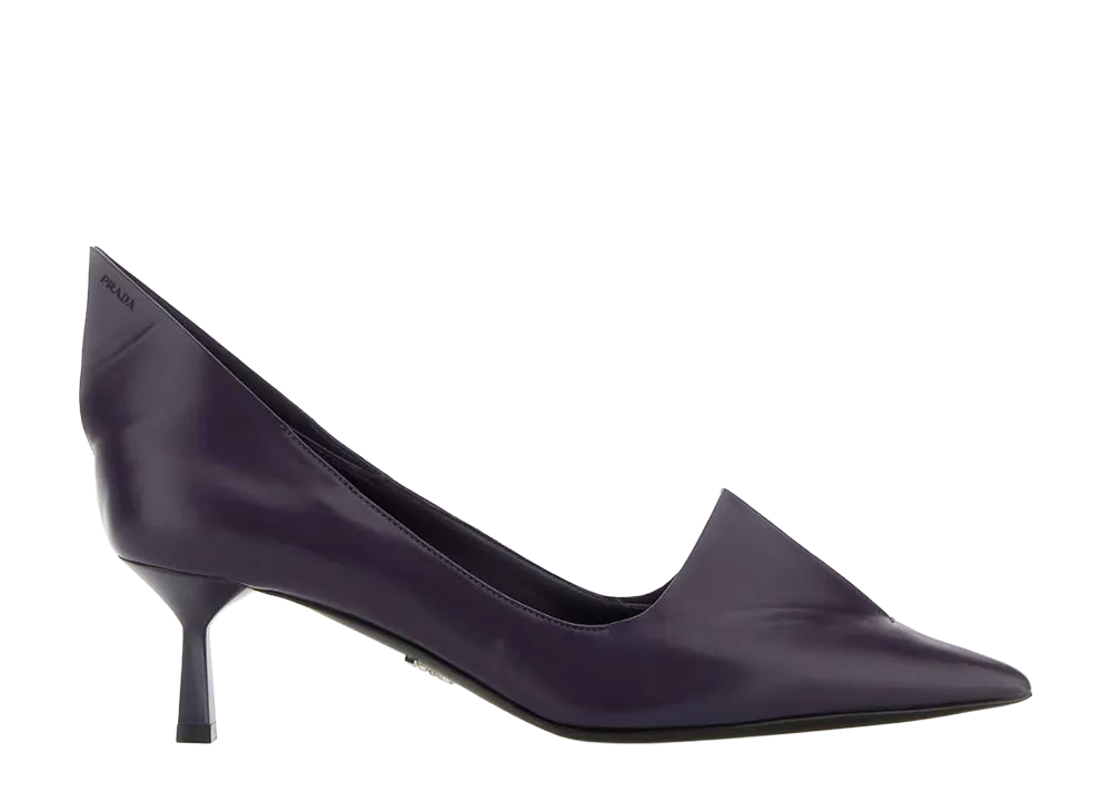 PRADA Women's Leather Pumps "Purple"