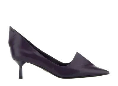 PRADA Women's Leather Pumps "Purple"
