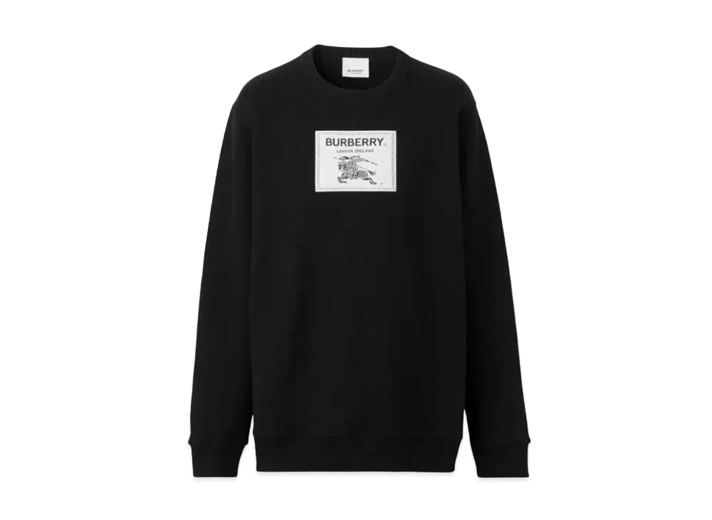 Burberry Men's Prorsum Label Cotton Sweatshirt "Black"