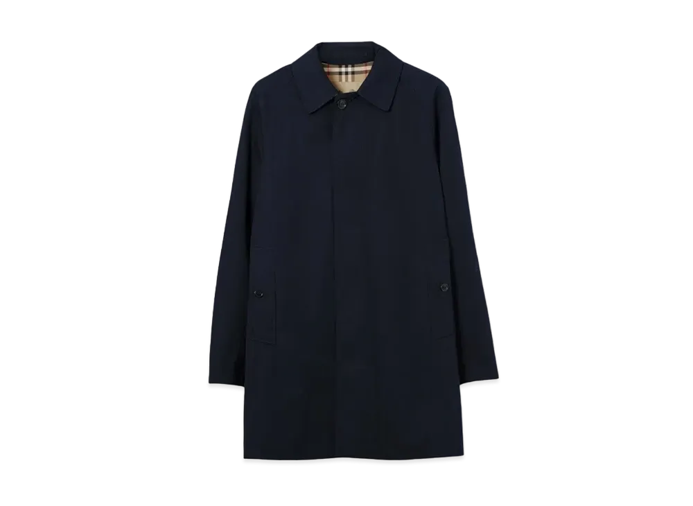 Burberry Men's Short Camden Heritage Car Coat "Blue"