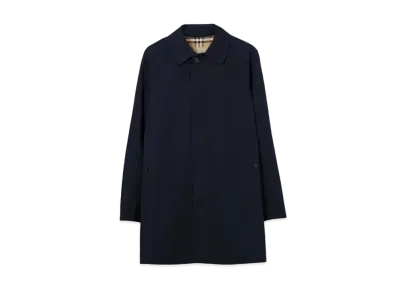 Burberry Men's Short Camden Heritage Car Coat "Blue"