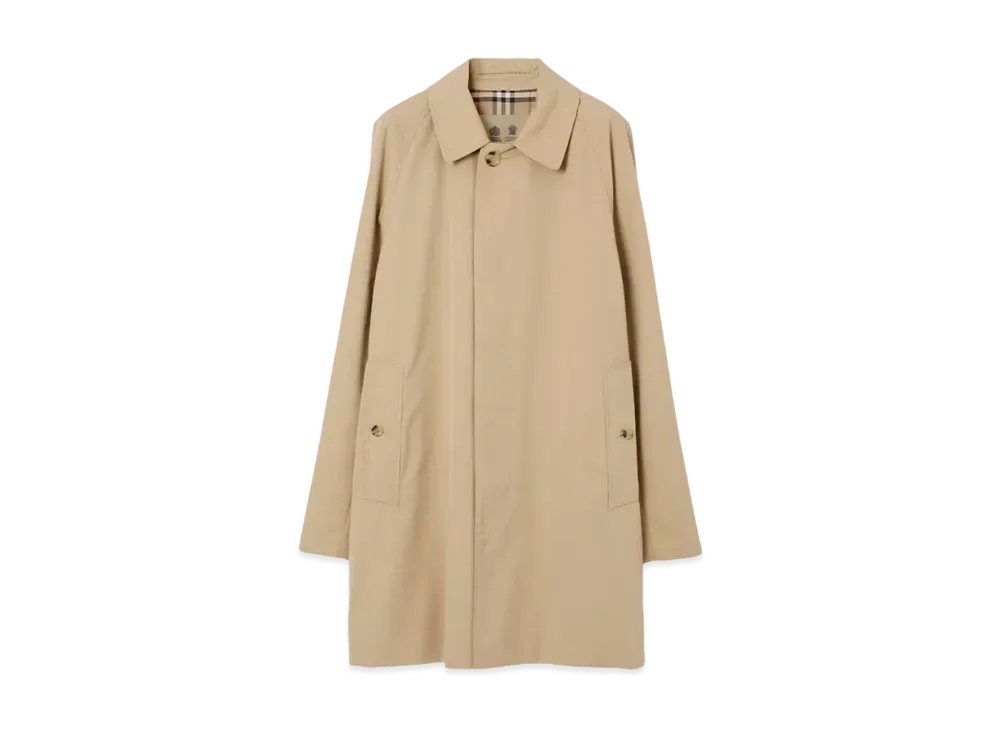Burberry Men's Short Camden Heritage Car Coat "Honey"