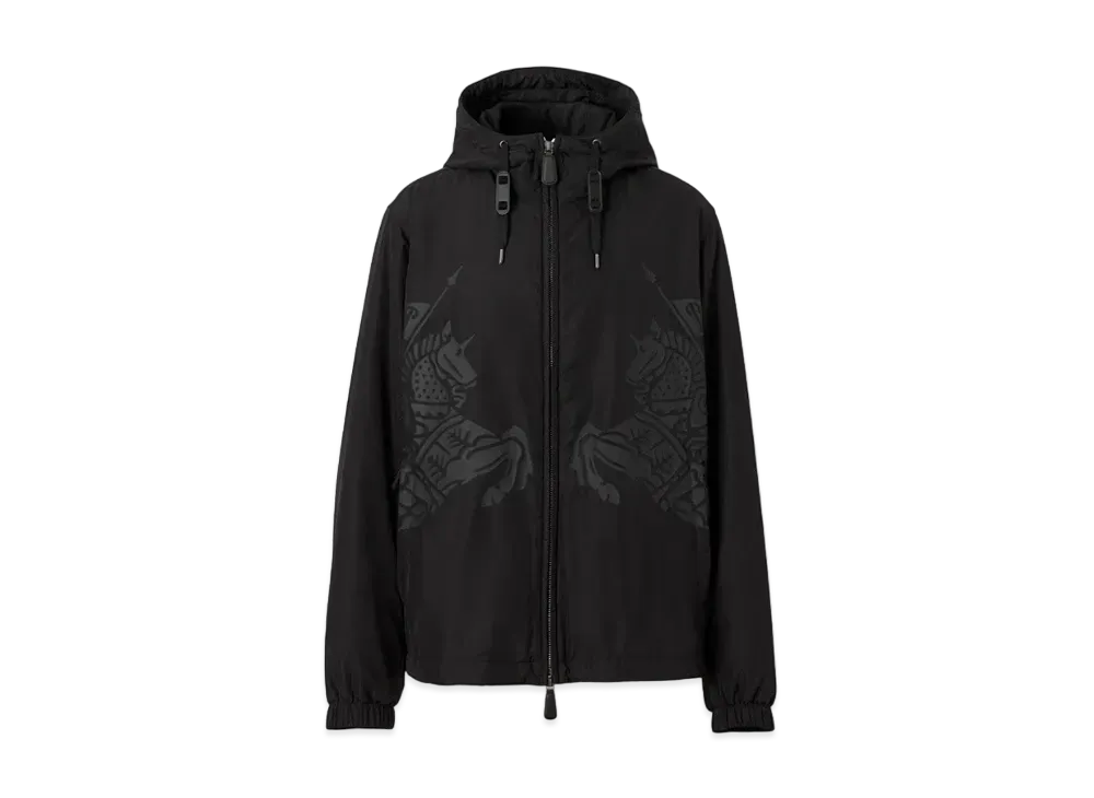 Burberry Men's EKD Print Hooded Jacket "Black"