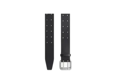 BALENCIAGA Double Prong Chunky Belt "Black"