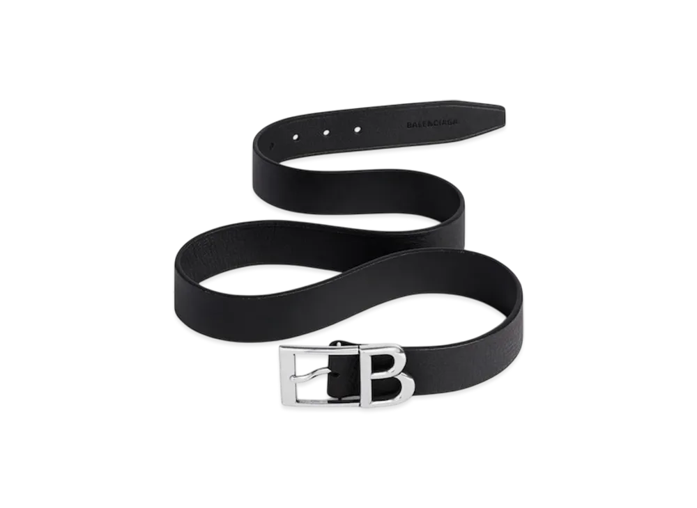 BALENCIAGA Classic B Belt "Black"