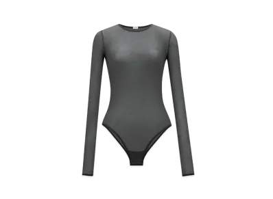 Saint Laurent Women's Bodysuit in Stretch Jersey "Black"
