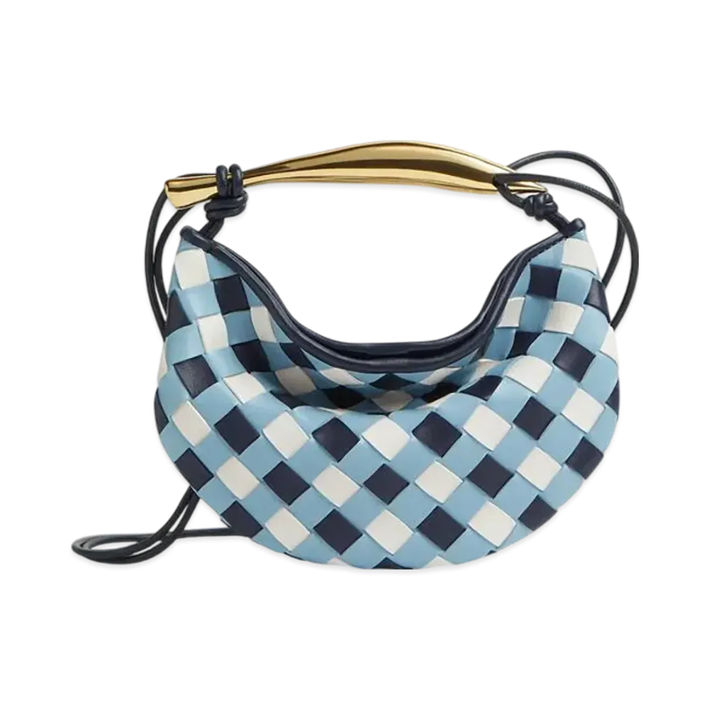 Bottega Veneta Baby Sardine "Abyss/Ice/White"