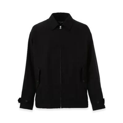 COMME des GARCONS HOMME Cotton Wool Sarge Zip Jacket "Black"