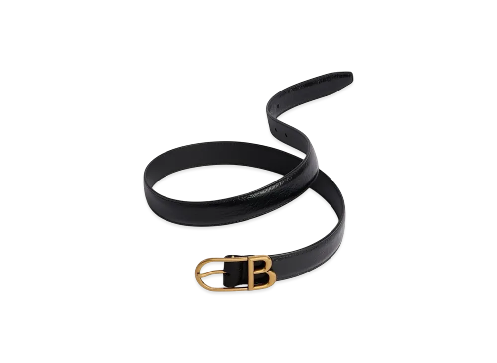 BALENCIAGA Classic B Belt "Black"