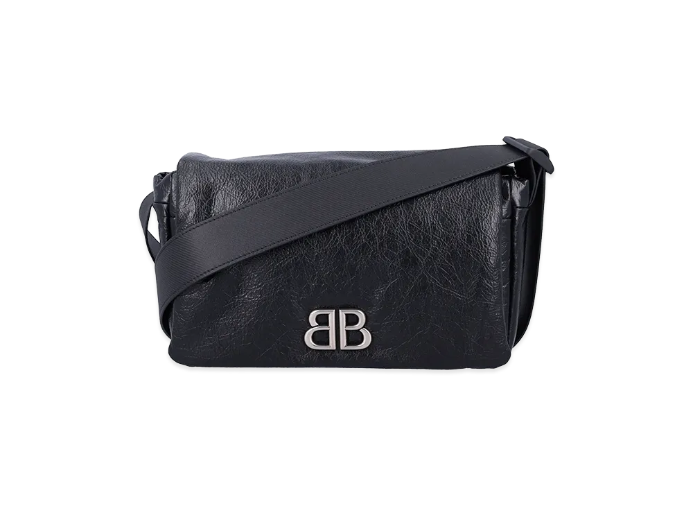 BALENCIAGA Monaco Messenger Bag "Black"