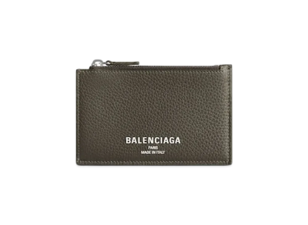 BALENCIAGA Credit Long Coin & Card Holder "Khaki"