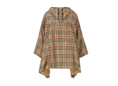 Burberry Check Hooded Poncho "Archive Beige"